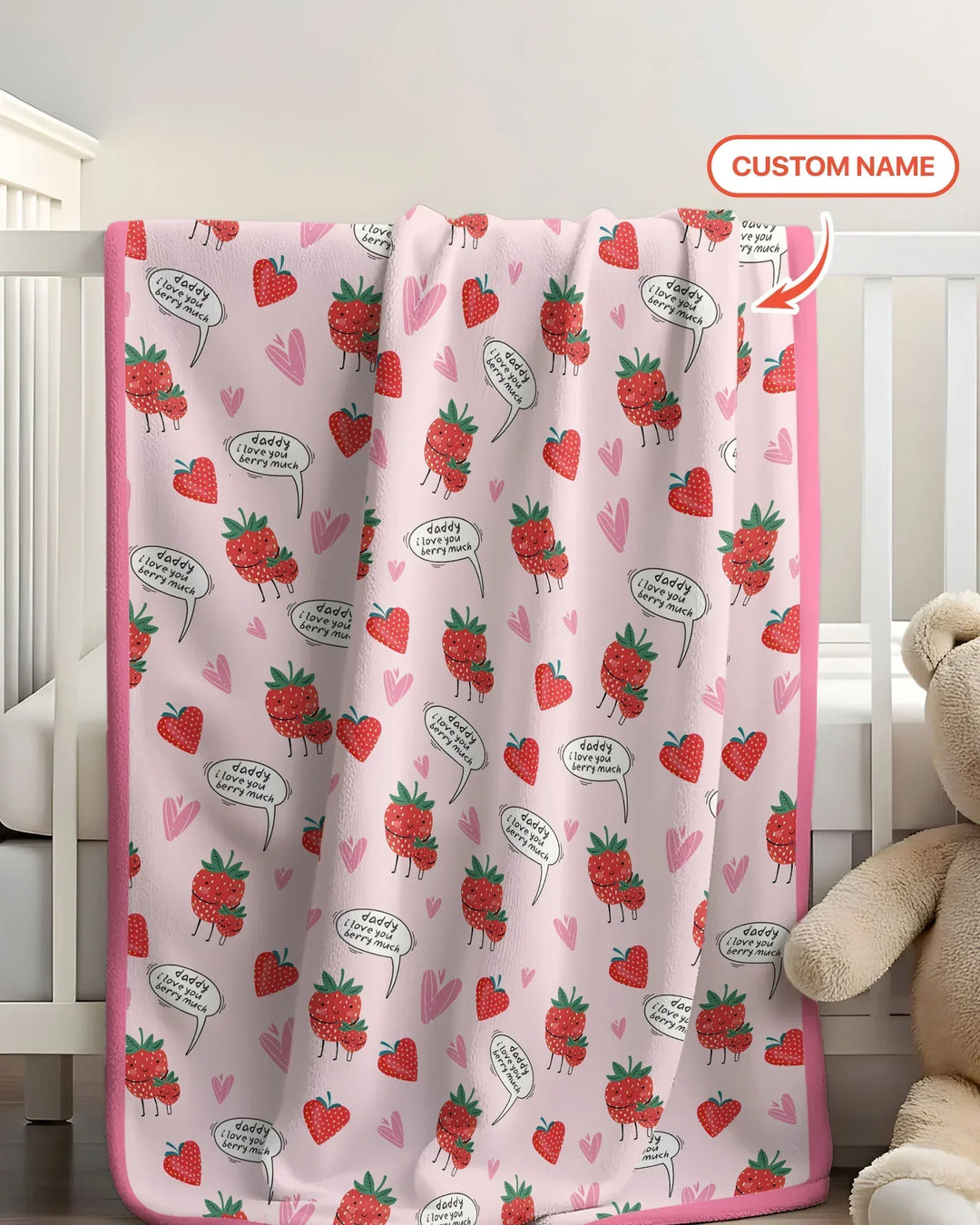 I love you berry much Bamboo Blanket