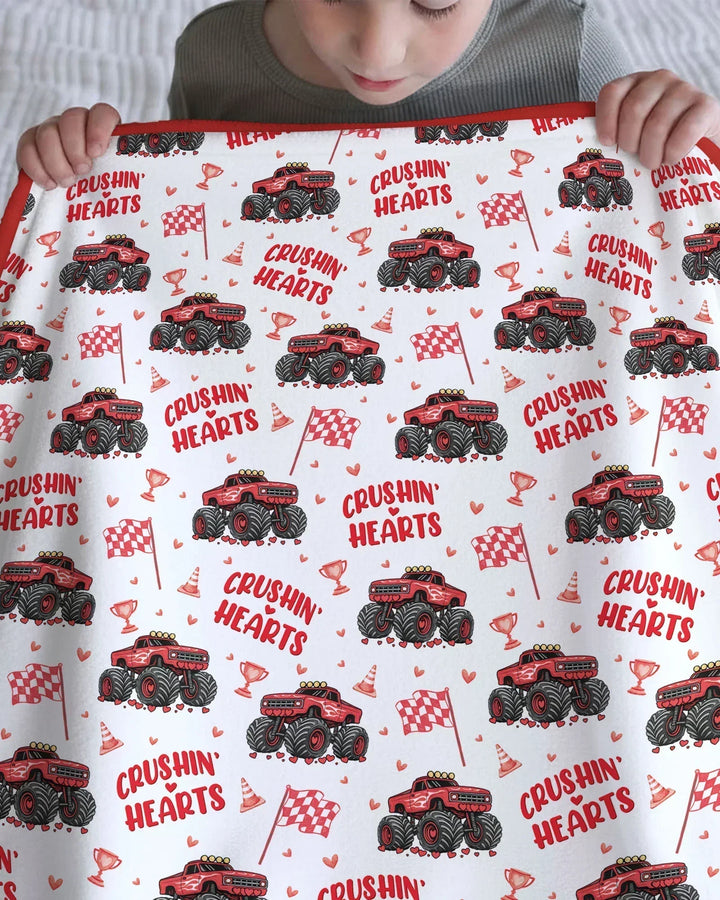 Crushin Hearts Bamboo Blanket
