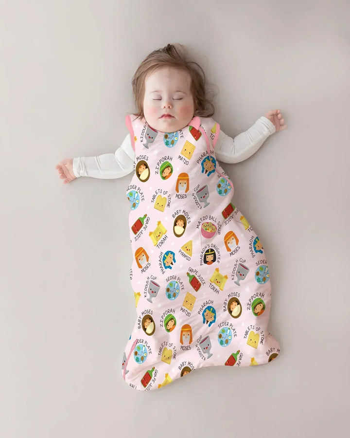 Cute Passover Characters Bamboo Sleep Bag