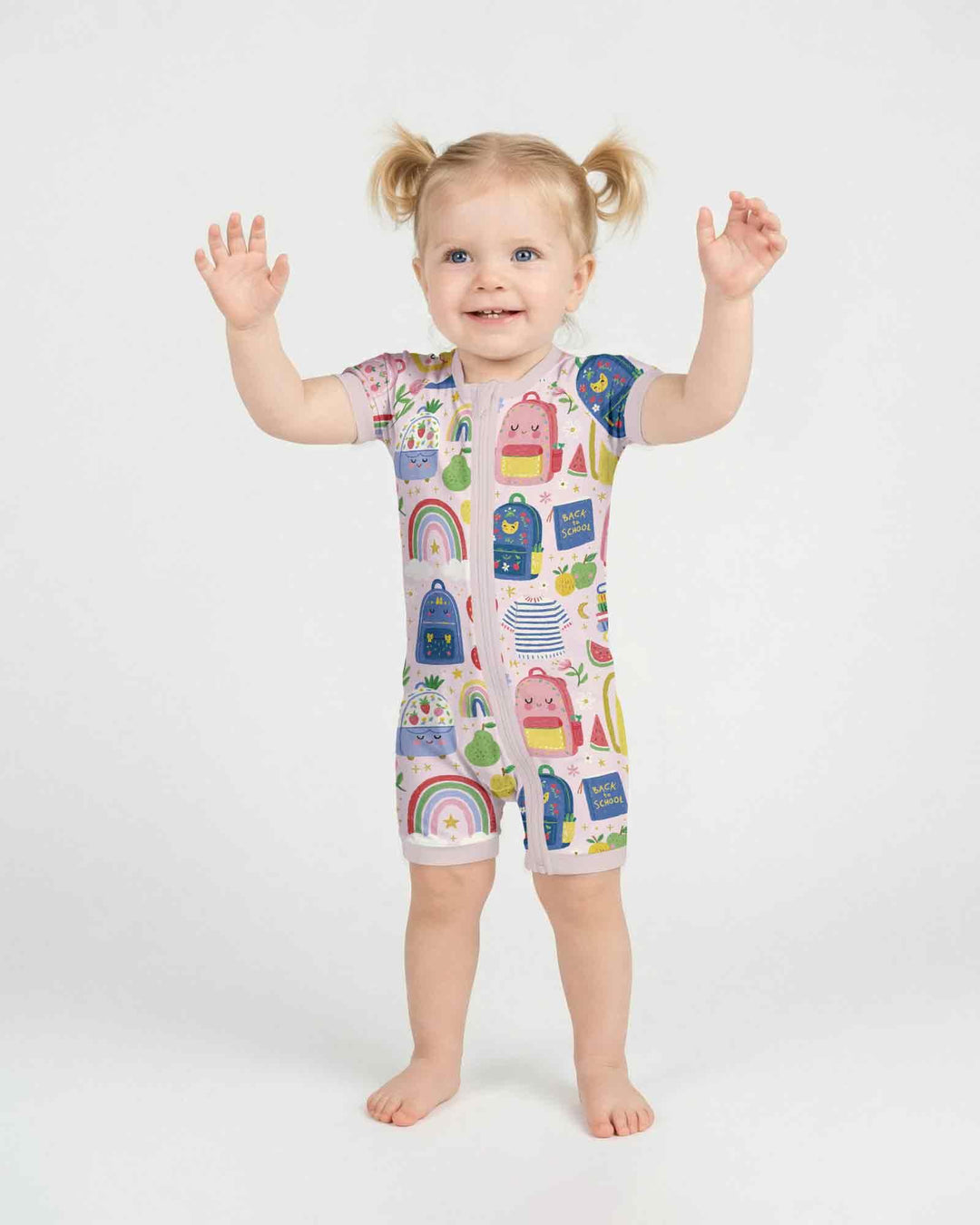 Sweet Rainbow School Adventure Days Bamboo Shorty Zippy
