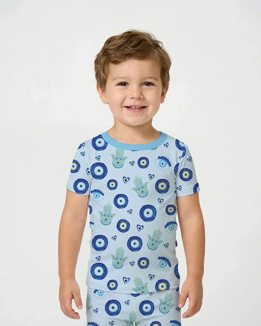 Zweiteiliges, kurzärmliges Pyjama-Set mit Marienkäfern