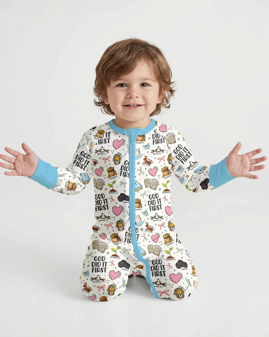 Gerippte Babykleidung mit individuellem Foto - Weich &amp; Skizzenhaft