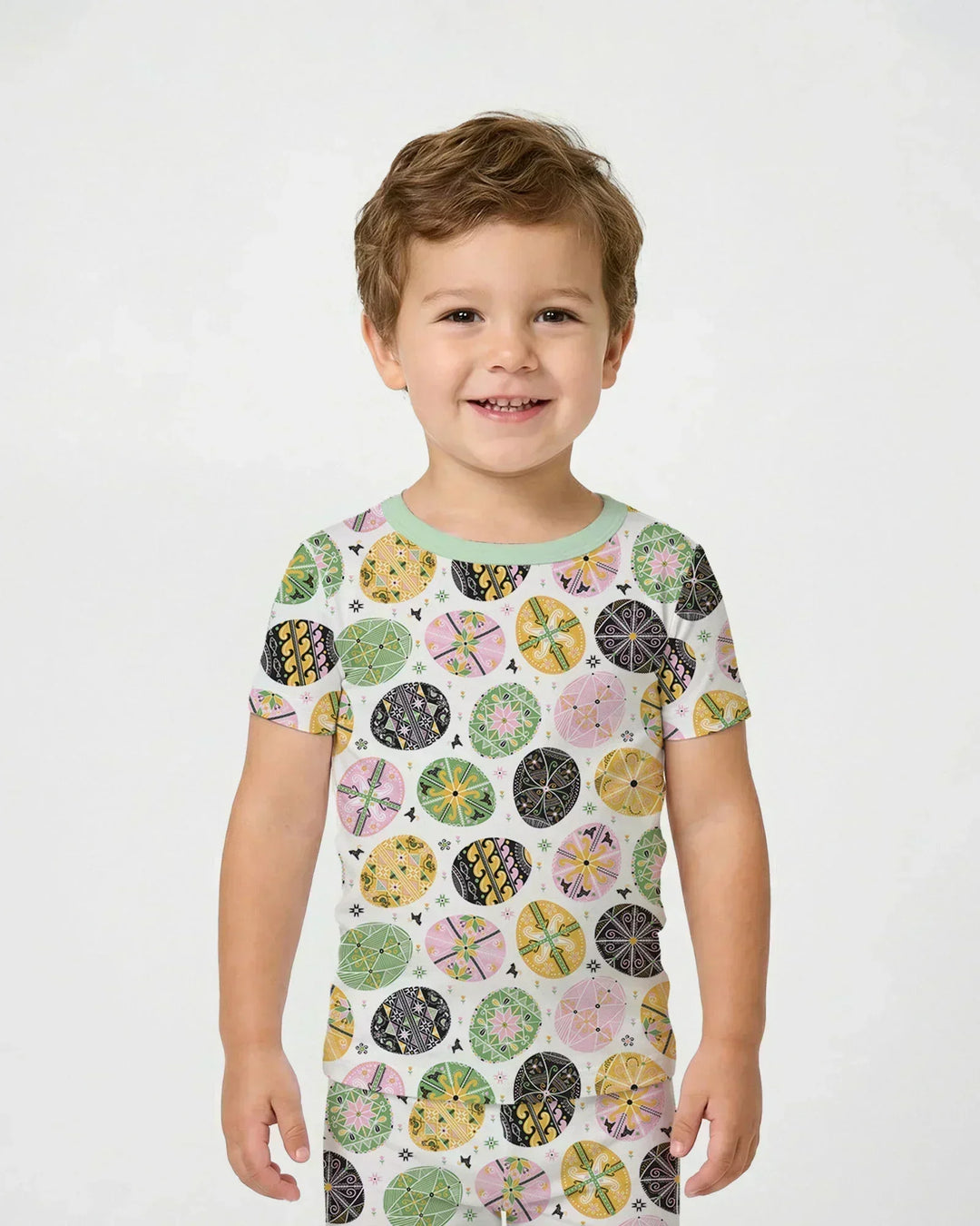 Zweiteiliges, kurzärmliges Pyjama-Set mit Marienkäfern