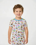 Bible Story Easter Family Matching Bamboo Two Piece Short Sleeve Pajama Set