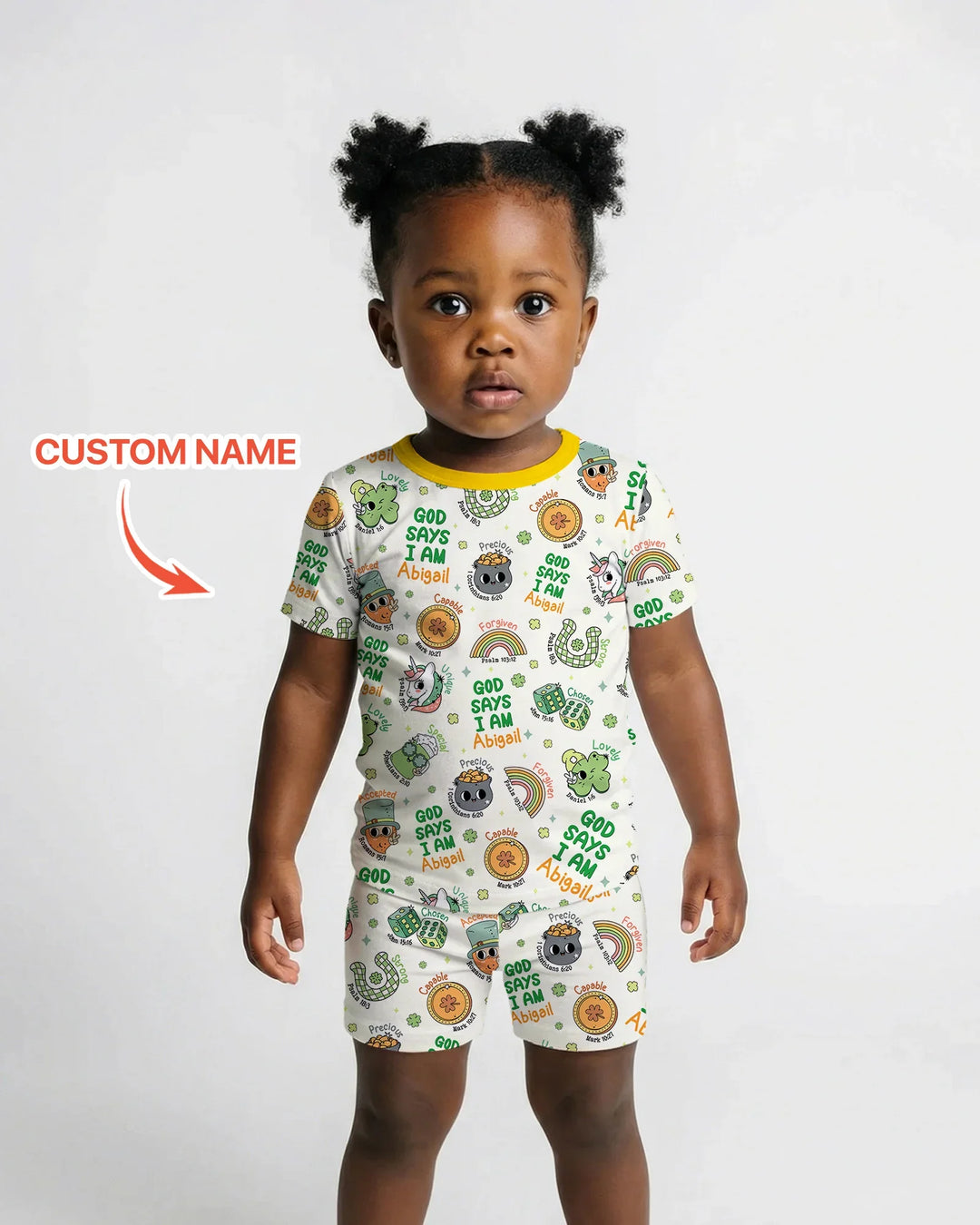 Zweiteiliges Pyjama-Set mit kurzen Ärmeln und Shorts im Sommer-Design