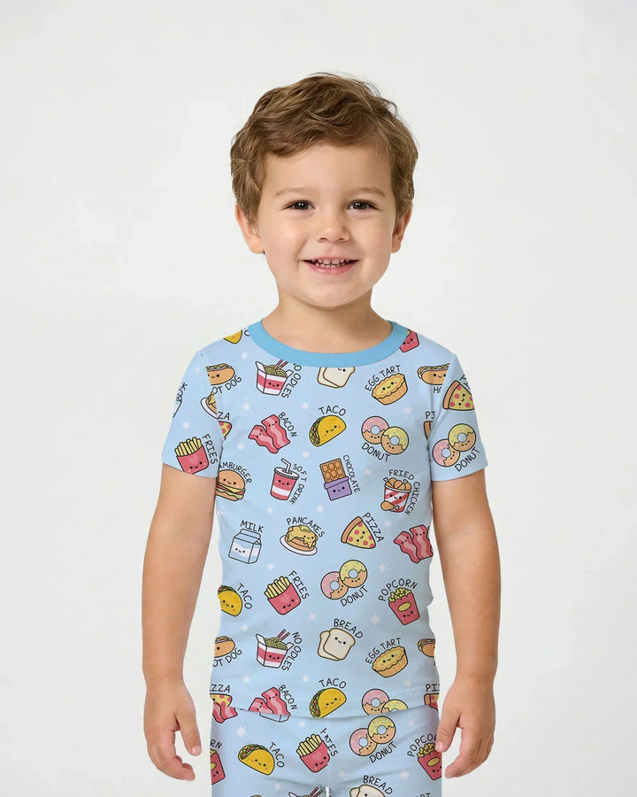 Zweiteiliges, kurzärmliges Pyjama-Set mit Marienkäfern