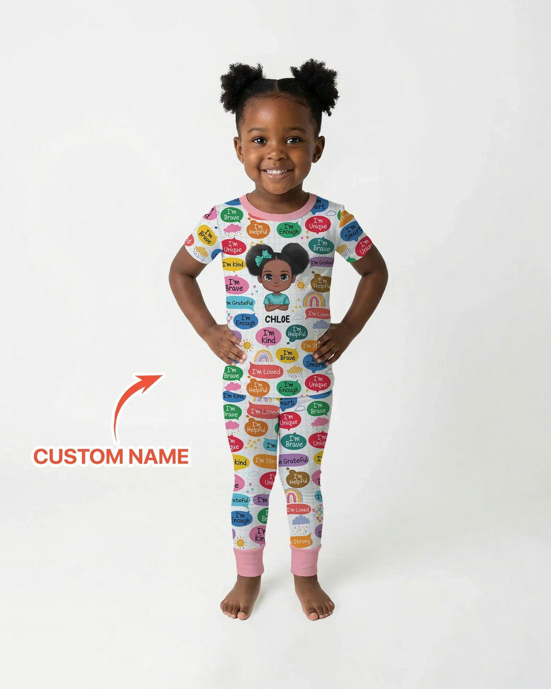 Zweiteiliges, kurzärmliges Pyjama-Set mit Marienkäfern