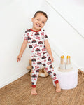 Zweiteiliges, kurzärmliges Pyjama-Set mit Marienkäfern