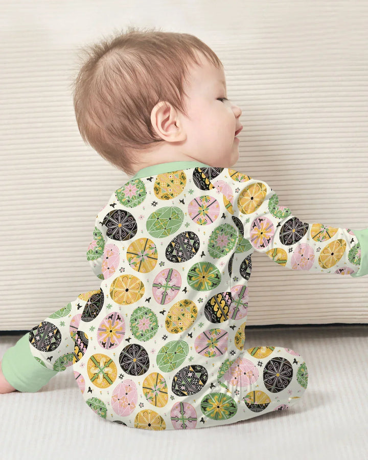 Pysanky Eggs Family Matching Bamboo Convertible Zippy