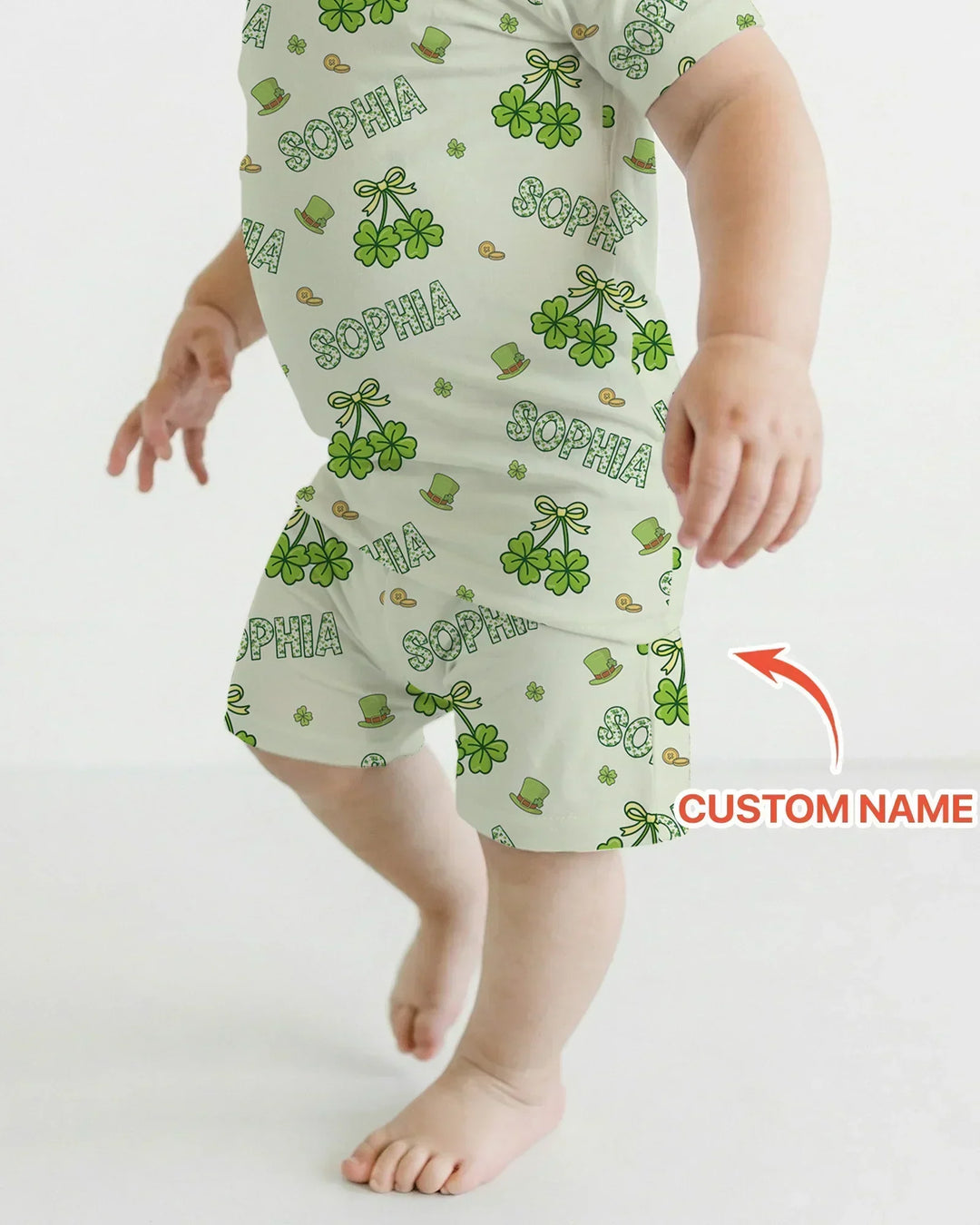 Zweiteiliges Pyjama-Set mit kurzen Ärmeln und Shorts im Sommer-Design