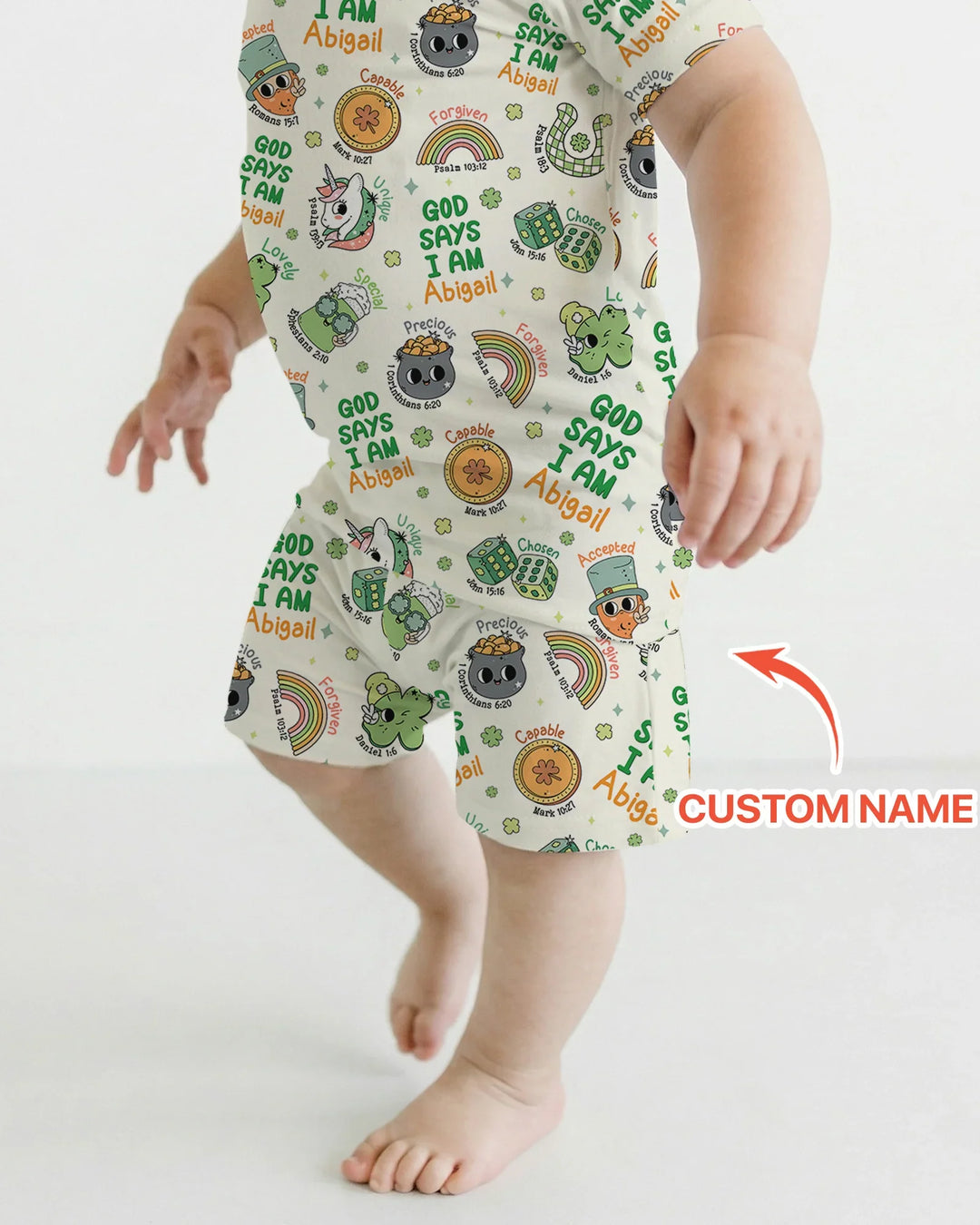 Zweiteiliges Pyjama-Set mit kurzen Ärmeln und Shorts im Sommer-Design