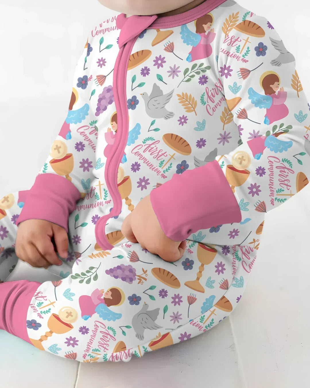 Gerippte Babykleidung mit individuellem Foto - Weich &amp; Skizzenhaft