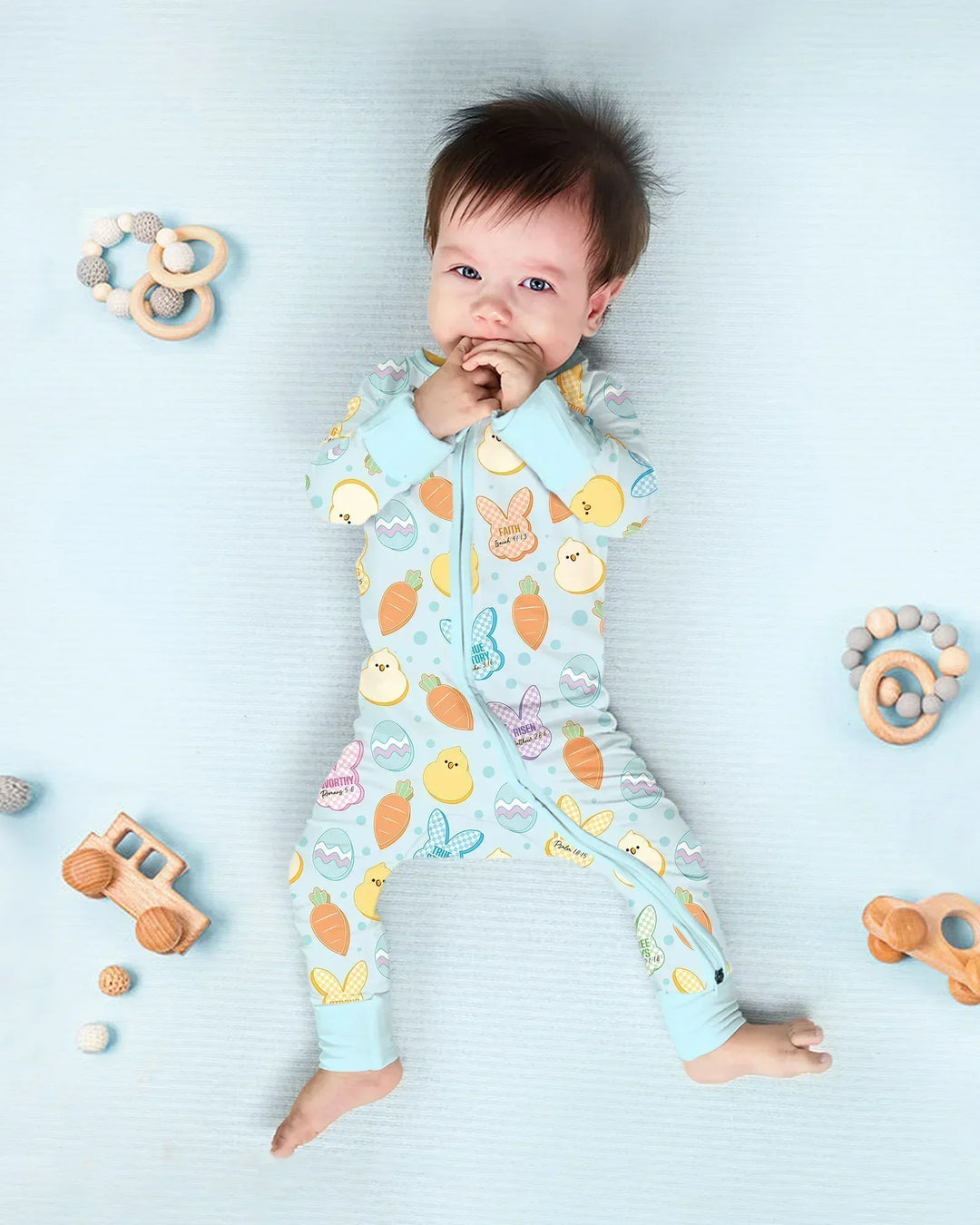 Gerippte Babykleidung mit individuellem Foto - Weich &amp; Skizzenhaft