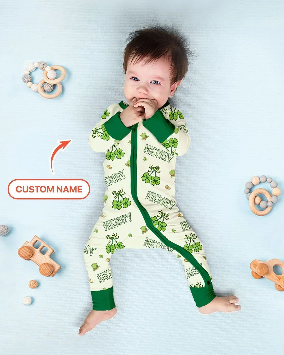 Gerippte Babykleidung mit individuellem Foto - Weich &amp; Skizzenhaft