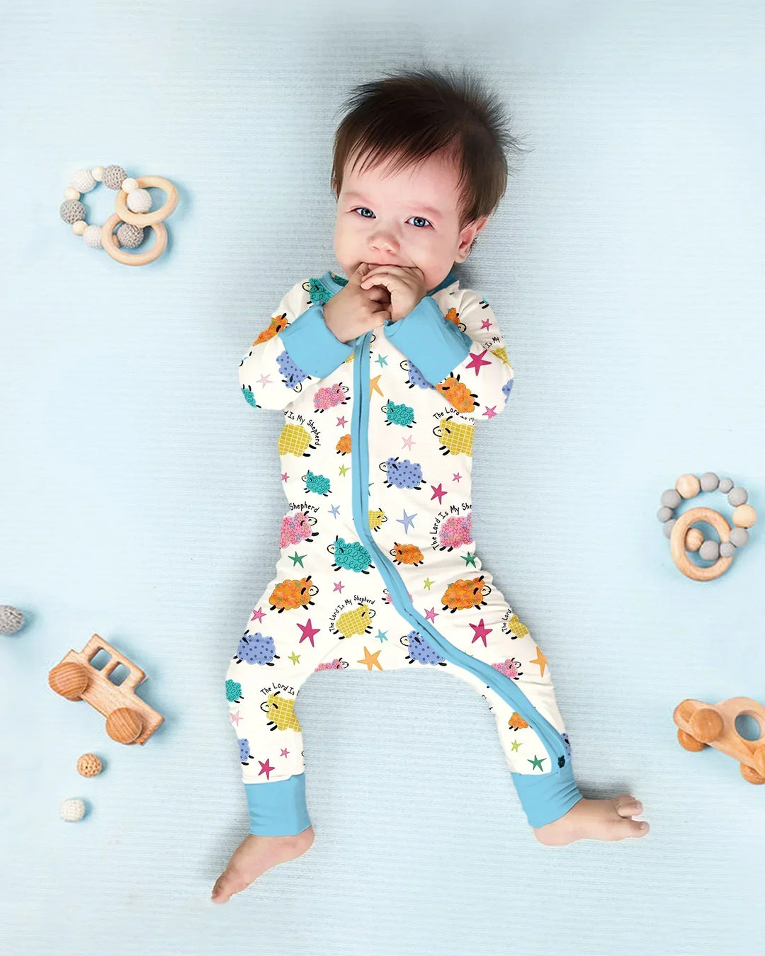 Gerippte Babykleidung mit individuellem Foto - Weich &amp; Skizzenhaft