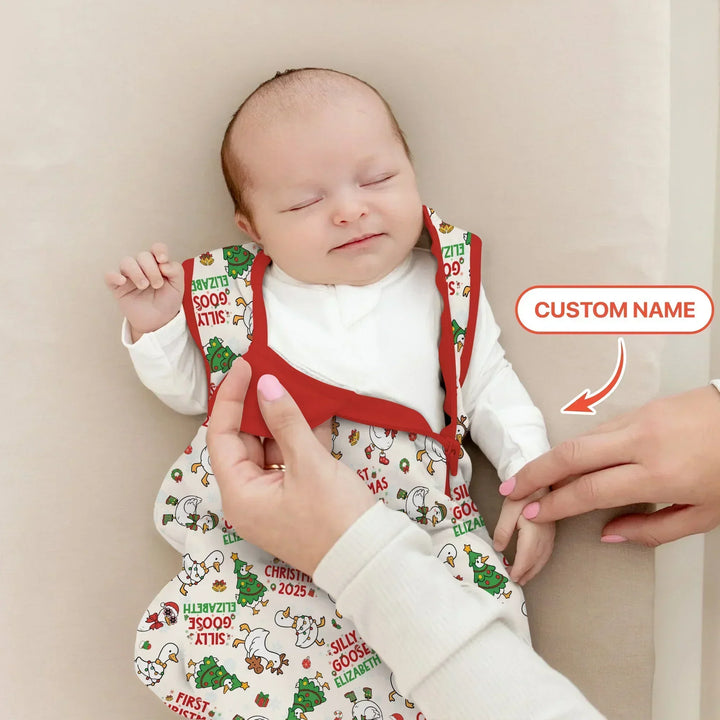 Custom Name "Silly Goose" Sleep Bag (Red) , Custom Name "Silly Goose" Sleep Bag (Red) - XS / 0.5 TOG