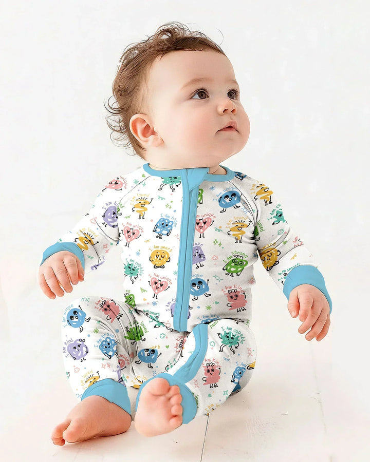 Gerippte Babykleidung mit individuellem Foto - Weich &amp; Skizzenhaft