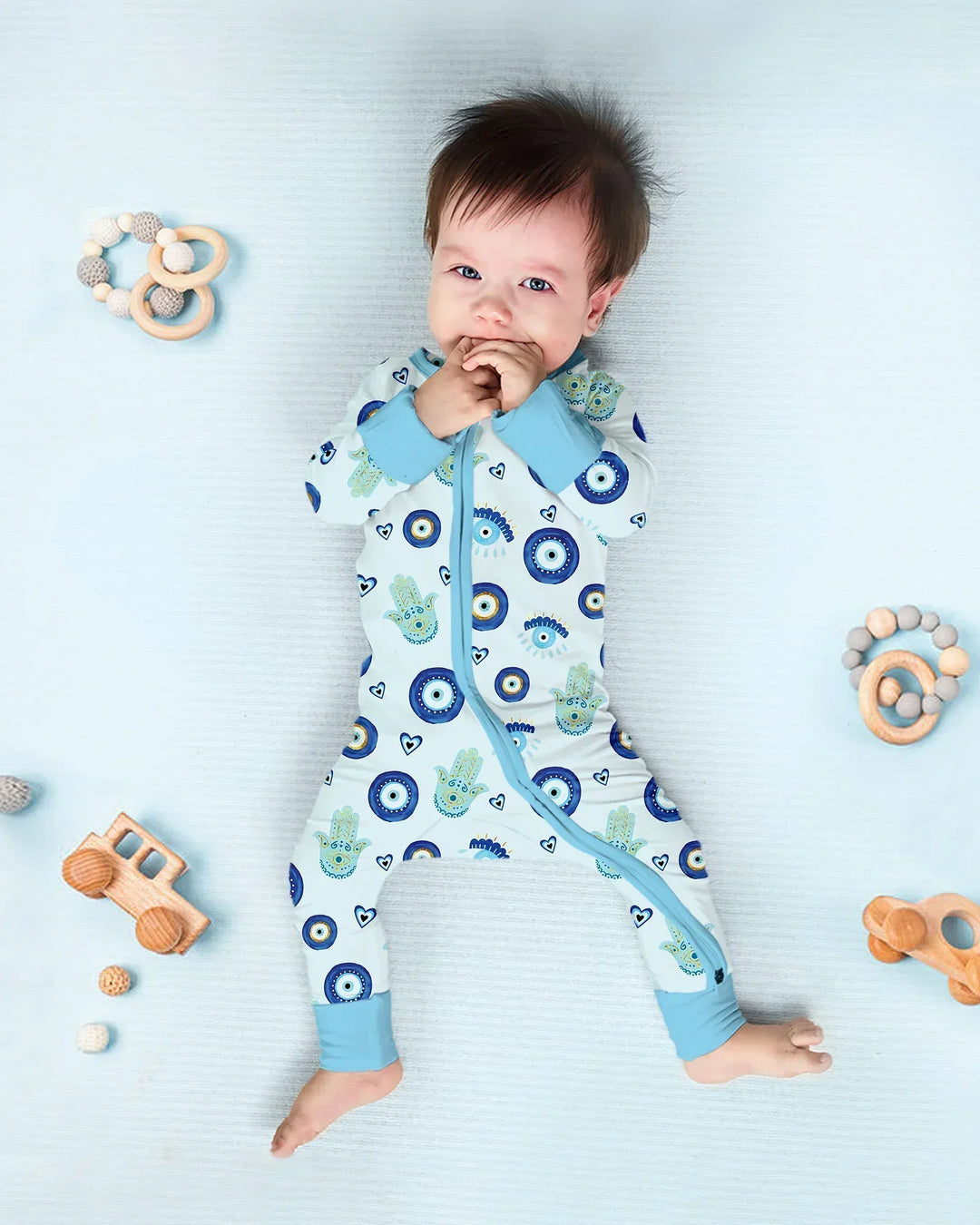 Gerippte Babykleidung mit individuellem Foto - Weich &amp; Skizzenhaft
