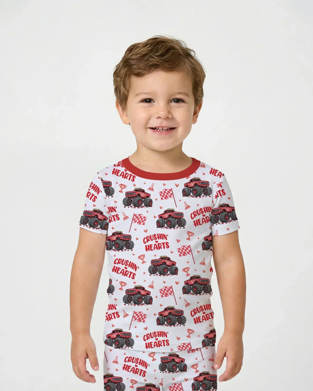 Zweiteiliges, kurzärmliges Pyjama-Set mit Marienkäfern
