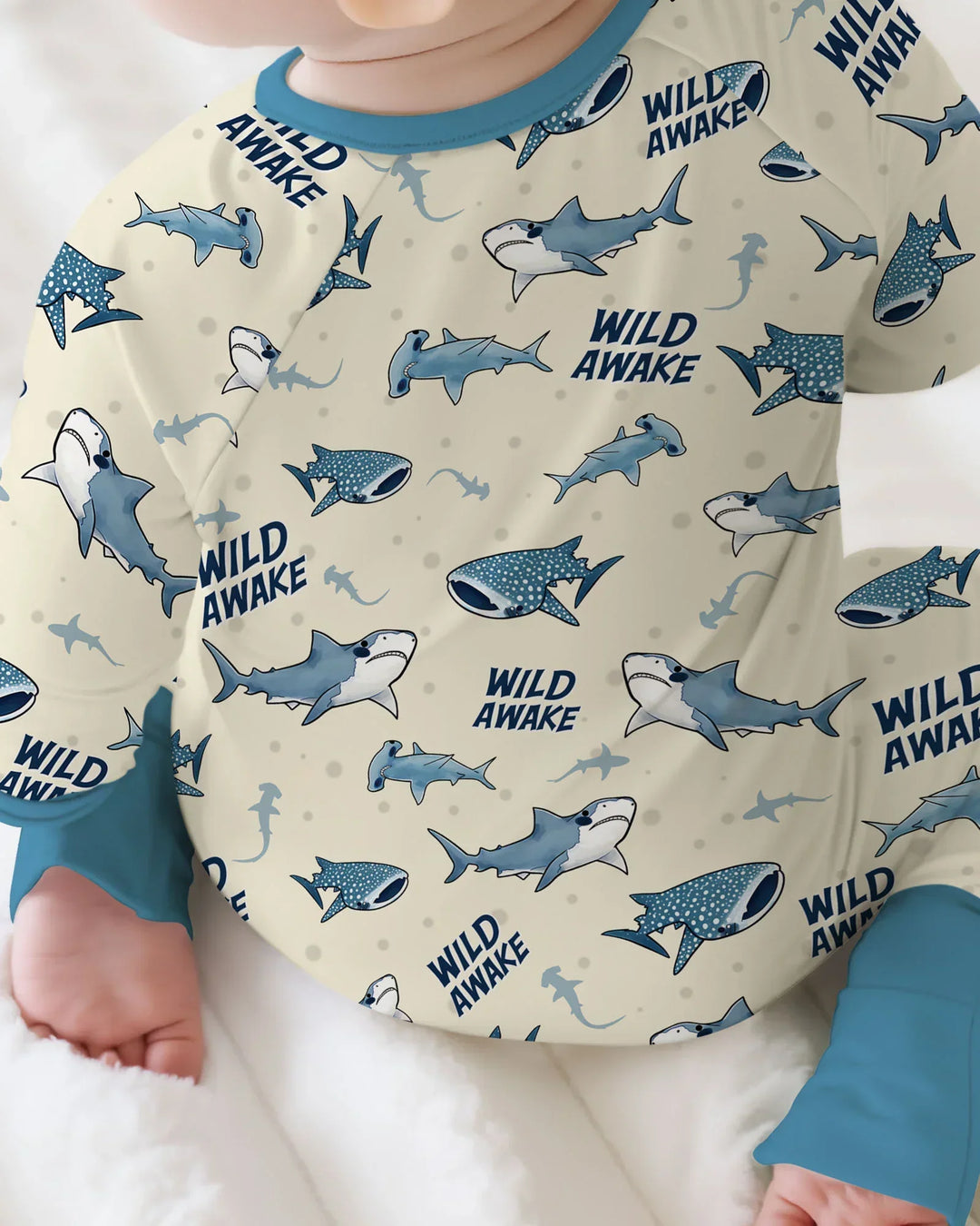 Gerippte Babykleidung mit individuellem Foto - Weich &amp; Skizzenhaft