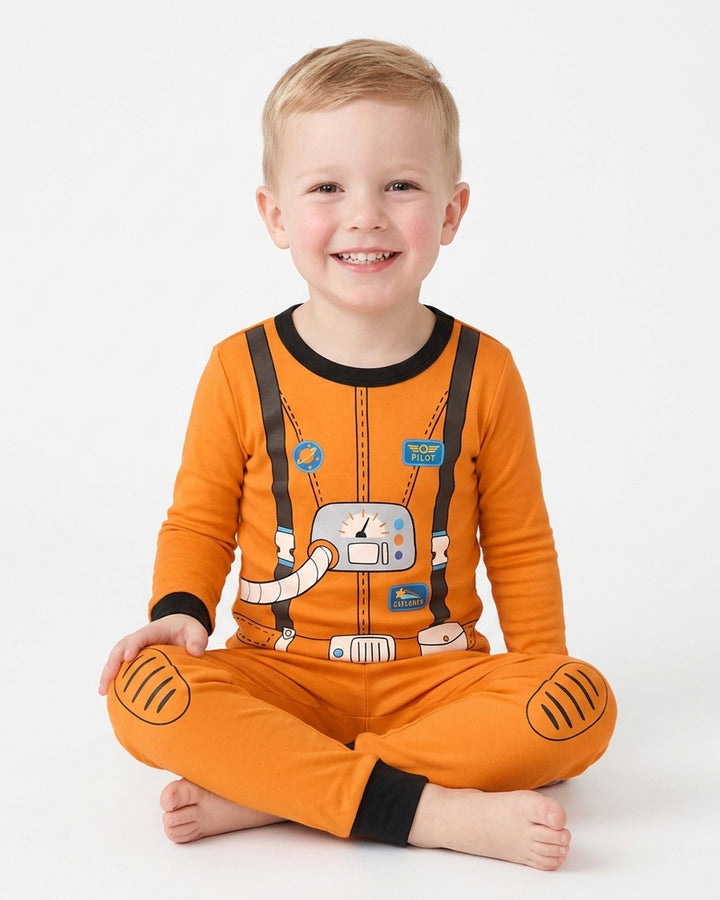Future Astronaut Bamboo Two Piece Long Sleeve Pajama Set