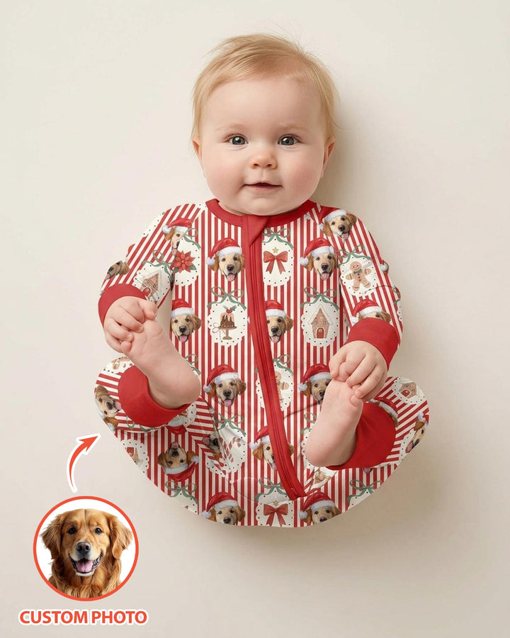 Christmas Paws Custom Photo Bamboo Convertible Zippy