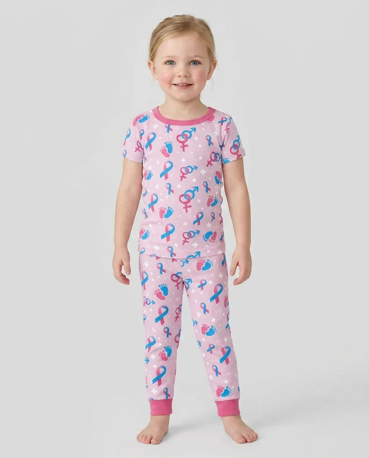 Zweiteiliges, kurzärmliges Pyjama-Set mit Marienkäfern