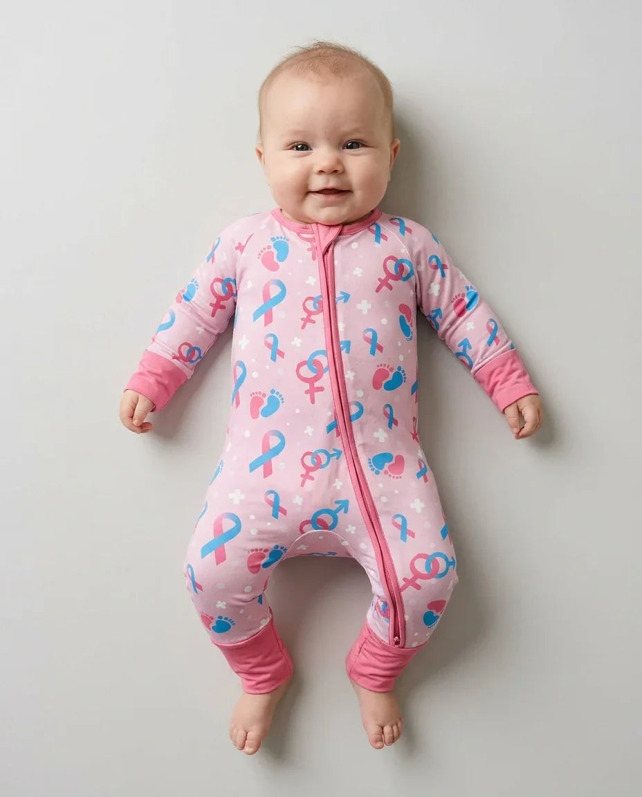 Gerippte Babykleidung mit individuellem Foto - Weich &amp; Skizzenhaft