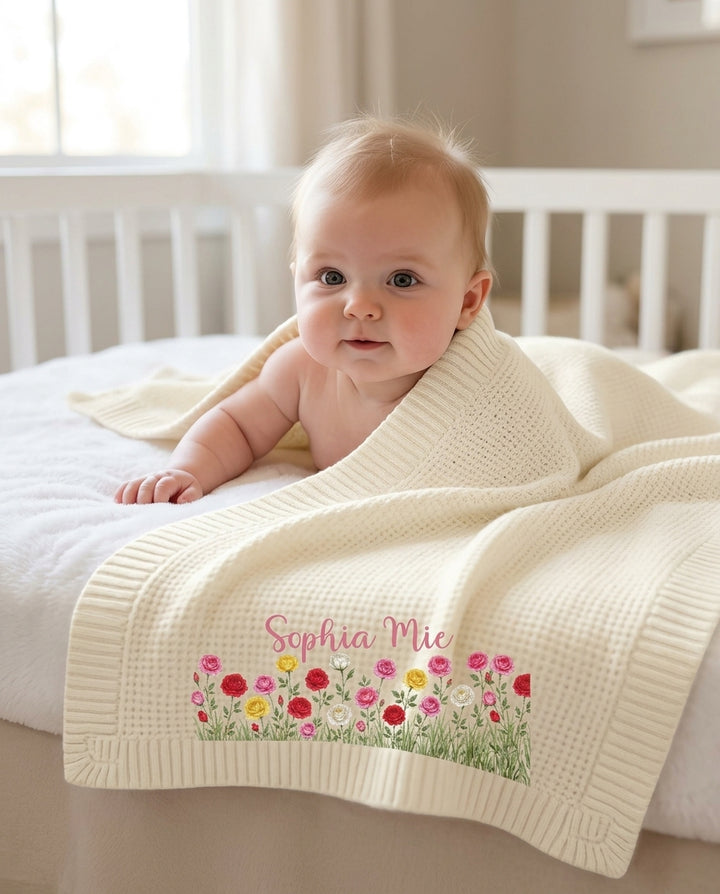 Floral Baby Baby Cotton Blanket