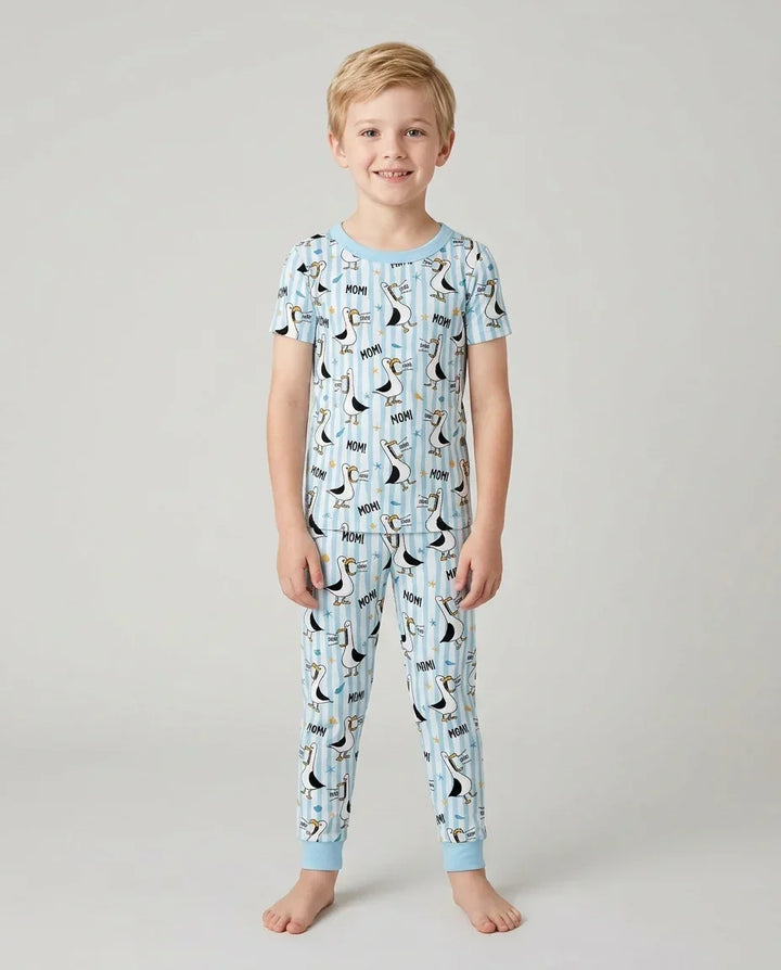 Zweiteiliges, kurzärmliges Pyjama-Set mit Marienkäfern
