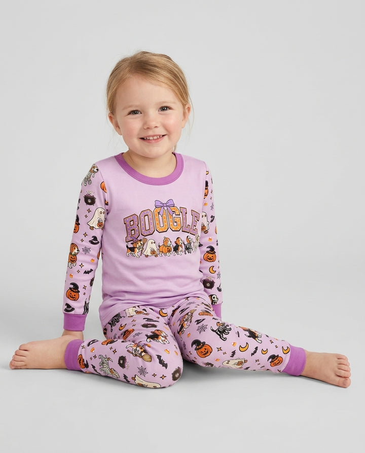 Halloween Boogle Bamboo Two Piece Long Sleeve Pajama Set