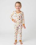 Mahjoween Mommy & Me Matching Bamboo Two Piece Long Sleeve Pajama Set