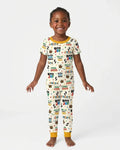 Zweiteiliges, kurzärmliges Pyjama-Set mit Marienkäfern