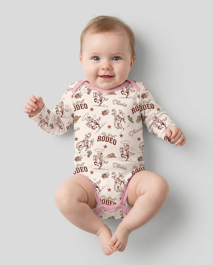 Gerippte Babykleidung mit individuellem Foto - Weich &amp; Skizzenhaft