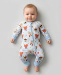Gerippte Babykleidung mit individuellem Foto - Weich &amp; Skizzenhaft