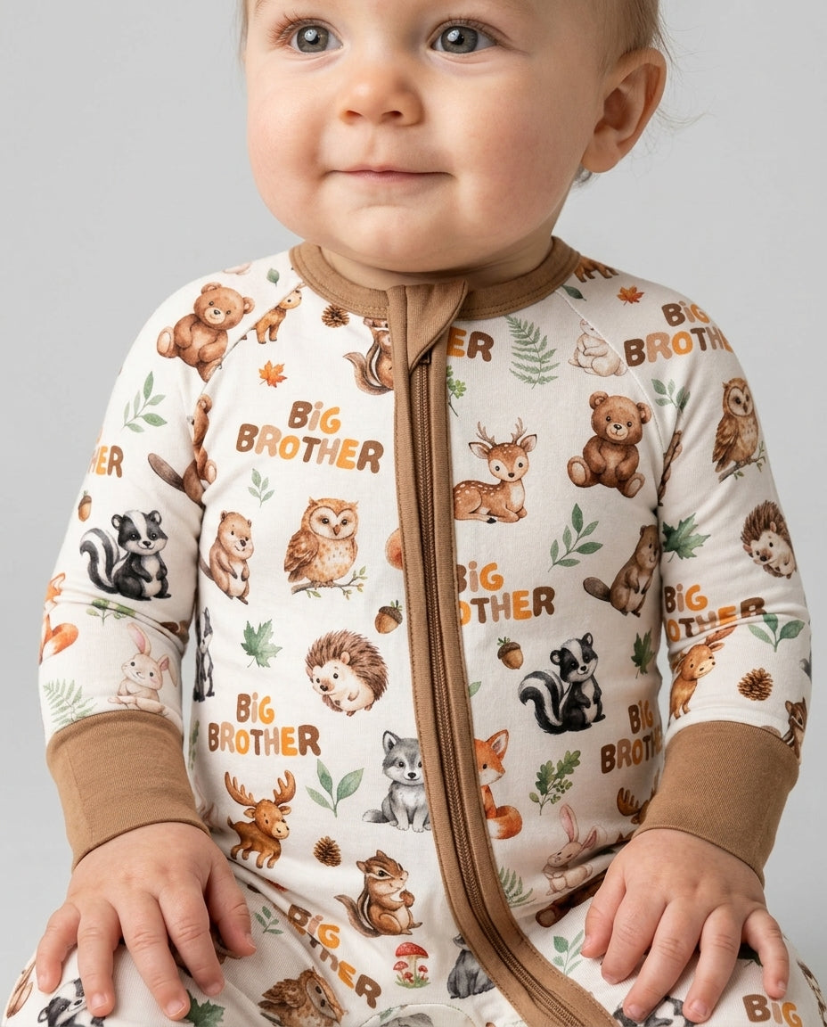 Gerippte Babykleidung mit individuellem Foto - Weich &amp; Skizzenhaft