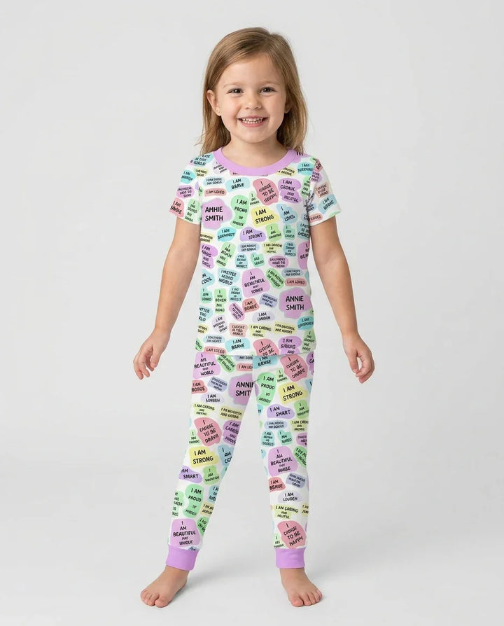 Zweiteiliges, kurzärmliges Pyjama-Set mit Marienkäfern