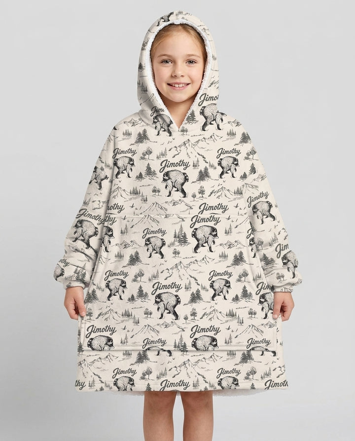 Benutzerdefinierter Bambus-Deckenhoodie (Vorlage)