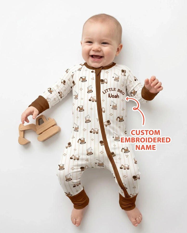 Gerippte Babykleidung mit individuellem Foto - Weich &amp; Skizzenhaft