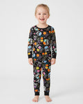 Jack-o'-lantern Coquette Bow Matching Bamboo Two Piece Long Sleeve Pajama Set