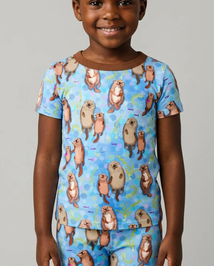 Zweiteiliges, kurzärmliges Pyjama-Set mit Marienkäfern