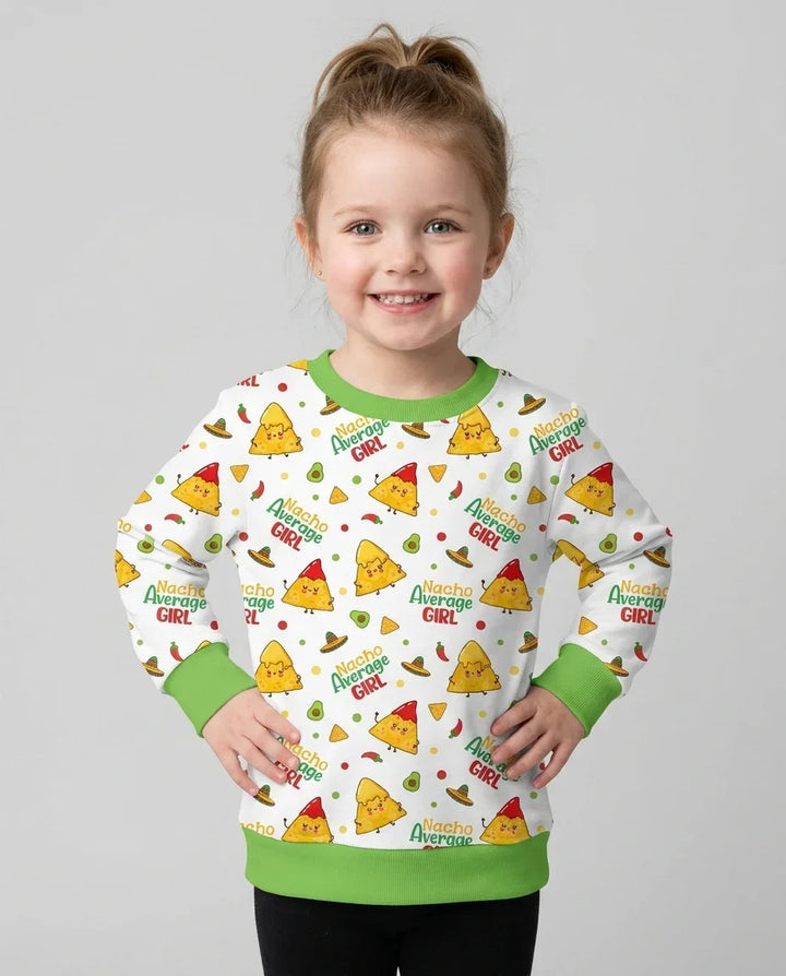 Lil Nacho Average Kid Bambus-Rundhals-Sweatshirt