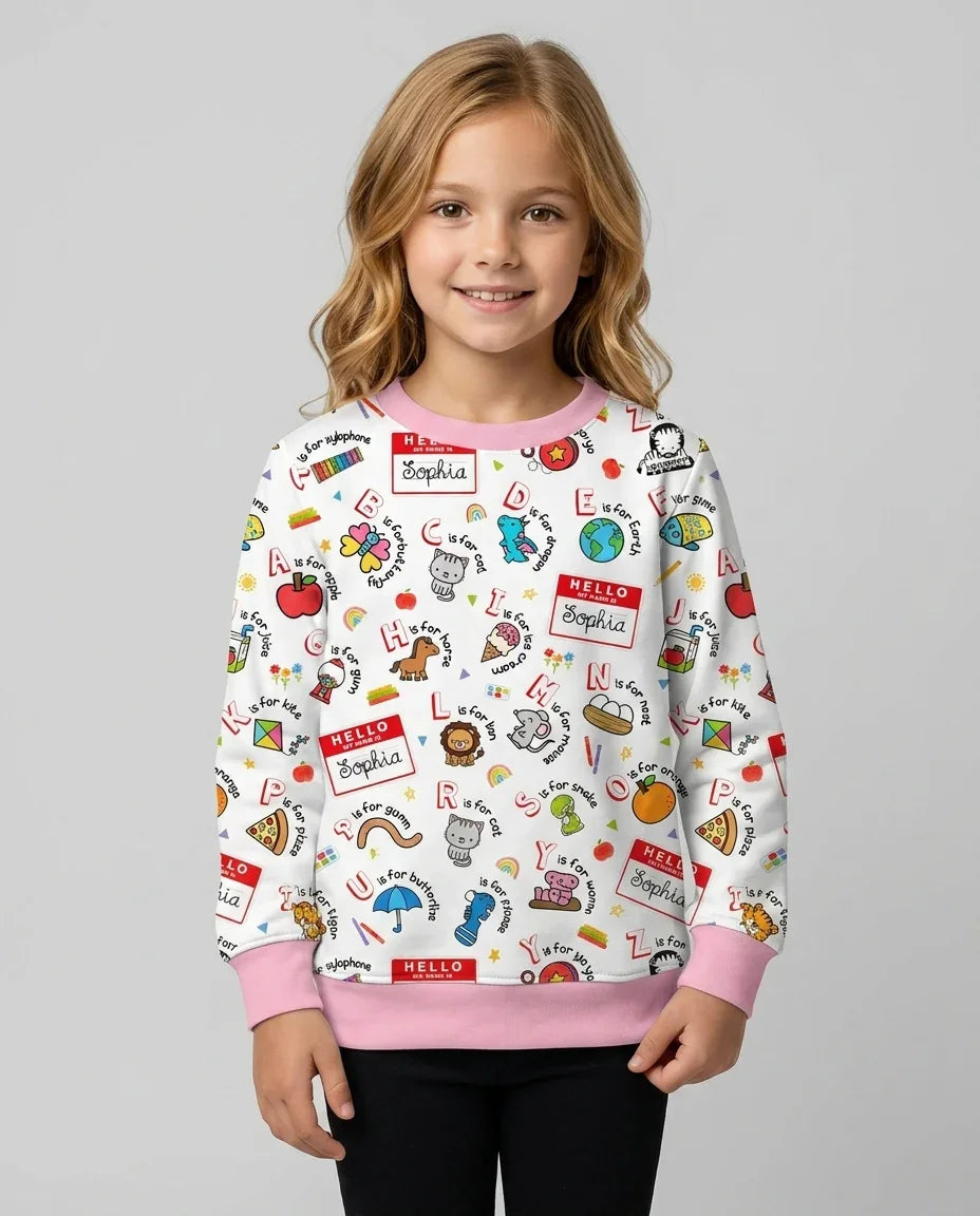 Custom Template Bambus-Rundhals-Sweatshirt