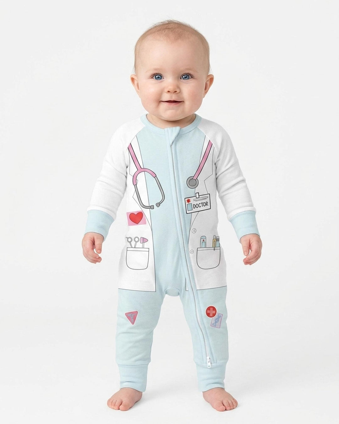 Gerippte Babykleidung mit individuellem Foto - Weich &amp; Skizzenhaft