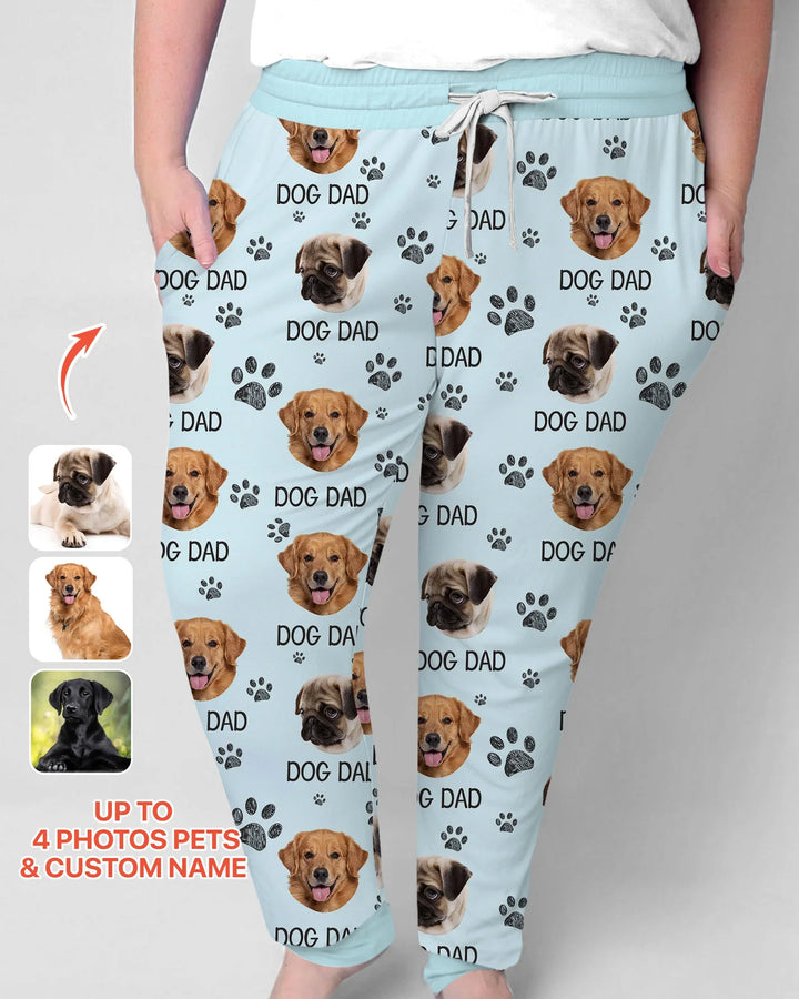 Pyjama-Set aus Bambus für Damen mit Foto und Pfote, für Hundeliebhaber