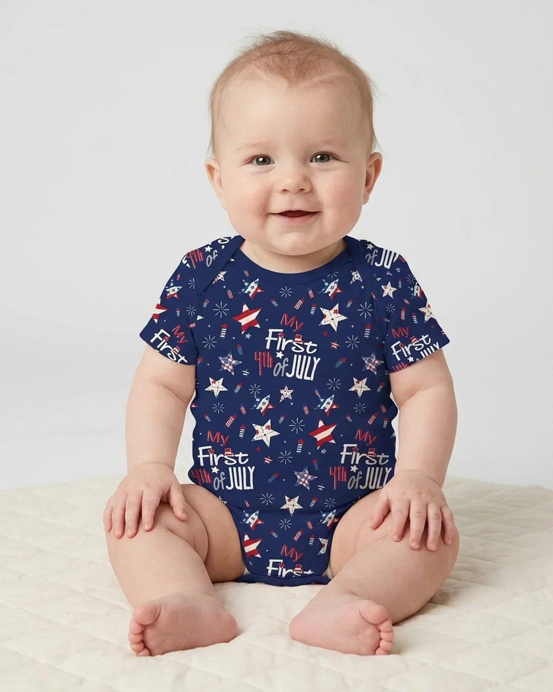 Gerippte Babykleidung mit individuellem Foto - Weich &amp; Skizzenhaft