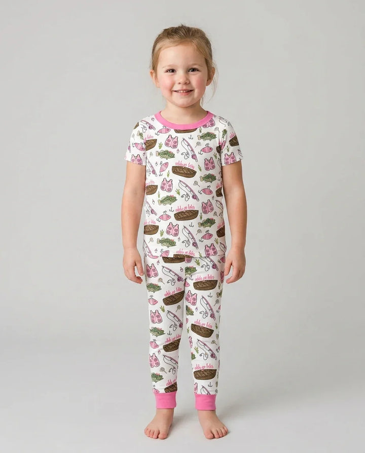Catch Ya Later Bamboo Two Piece Short Sleeve Pajama Set