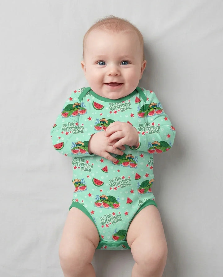 Gerippte Babykleidung mit individuellem Foto - Weich &amp; Skizzenhaft