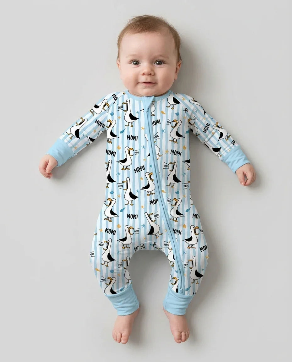 Gerippte Babykleidung mit individuellem Foto - Weich &amp; Skizzenhaft
