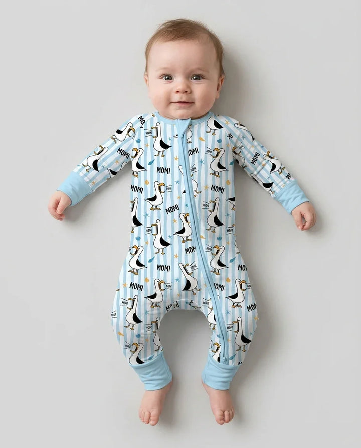Gerippte Babykleidung mit individuellem Foto - Weich &amp; Skizzenhaft